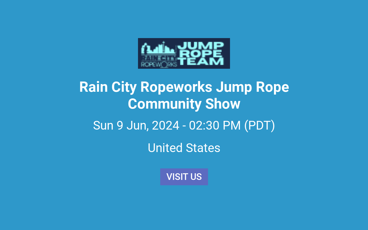 Rain City Ropeworks Jump Rope Community Show